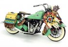 Tinplate 1:6 Scale Green Vintage 1953 Indian Motorcycle Model