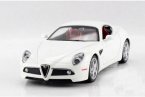 White / Yellow / Gray / Red 1:32 Diecast Alfa Romeo 8C Toy