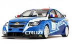 Blue 1:18 Scale 2011 WTCC Diecast Chevrolet Cruze Model