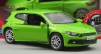 White / Green 1:36 Scale Kids Welly Diecast VW Scirocco Toy