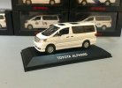 White 1:43 Scale J-collection Diecast Toyota Alphard Model