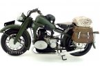Tinplate Army Green 1:6 Vintage 1923 BMW R32 Motorcycle Model