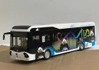 1:32 Scale Black-White Diecast Shudu CDK6126EV6 City Bus Model