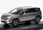 1:43 Scale Gray / Silver Diecast 2021 Peugeot 5008 GT SUV Model