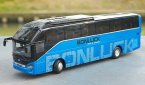 1:42 Scale Blue Diecast Bonluck Falcon LX Coach Bus Model