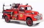 Red Large Scale Tinplate Vintage 1946 Ford Fire Fighting Truck