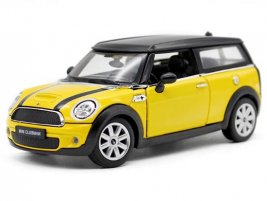 Yellow / Red 1:24 Scale Diecast Mini Cooper Clubman Model