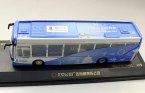 1:64 Scale Blue-White Die-Cast 2008 BeiJing Olympic Bus Model