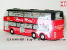 Pull-Back Function Kids Red Alloy NO.15 Double Decker Bus