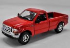 Red 1:24 Scale Maisto Diecast Ford F-350 Pickup Truck Model
