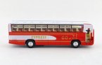Red Alloy Made Kids Tour Bus Toy