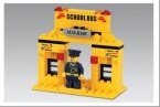 DIY ABS Made Educational Yellow School Bus Toy