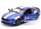 Blue 1:34 Scale Kids NO.54 Diecast 2018 Ford Mustang GT Toy