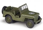 Kids 1:36 Scale Army Green Welly Diecast 1941 Willys MB Toy