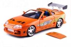 Orange 1:24 Scale JADA Diecast Toyota Supra Model