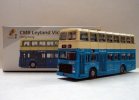 Blue HK CMB Leyland Victory Mk2 Diecast Double Decker Bus Toy
