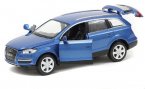 Blue / White Kids 1:24 Scale Diecast Audi Q7 Toy