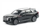 Black 1:64 Scale Diecast Hongqi E-HS9 SUV Model