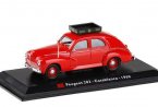 1:43 Scale Red Diecast 1960 Peugeot 203 Casablanca Taxi Toy