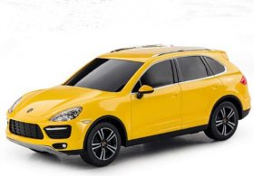 Kids Black / White / Yellow 1:24 R/C Porsche Cayenne Toy