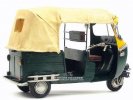Green Vintage Large Scale Tinplate Vespa Tricycle Model