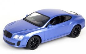 1:14 Large Scale Blue / White R/C Bentley Continental Toy