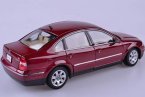 Wine Red / Silver 1:18 Scale Welly Diecast VW Passat Sedan Model