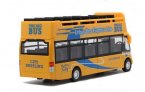 Kids 1:146 Scale Red / Green / Yellow Die-Cast Double-Decker Bus