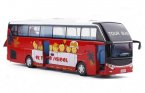 Red 1:32 Scale Kids Back To School Diecast Coach Bus Toy