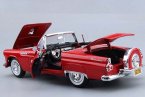 1:18 Red / White MotorMax Diecast 1956 Ford Thunderbird Model