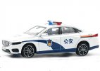 1:64 Scale White Police Diecast 2021 Geely Preface Model