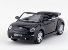 Kids Black / Red / White 1:36 Scale Diecast VW New Beetle Toy