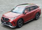 1:18 Scale Red Diecast 2021 Toyota Crown Kluger Hybrid Model
