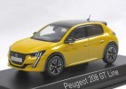 1:43 Scale Norev Diecast 2019 Peugeot 208 GT Line Model