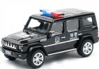 1:64 Scale Black Police Diecast 2016 BAIC ORV BJ80 SUV Model