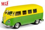 1:36 Scale Yellow-Green Diecast Volkswagen T1 Bus Toy