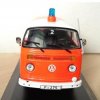 1:43 Scale Minichamps Orange Diecast VW T2 Bus Ambulance Model