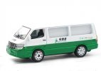 1:64 Scale Green-White Diecast Jinbei Hiace Classic Van Model