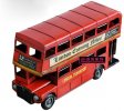 Small Scale Tinplate Red NO. 12 London Double-decker Bus Model