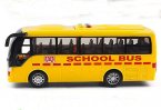 Yellow Kids Plastic Sound And Light School Bus Toy