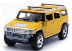 Kids 1:32 Scale Red / Yellow / Black Diecast Hummer H2 Toy