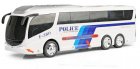 White Police Theme RC Bus With Two Policeman Cartoon Figure