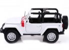 1:32 Scale Red / White / Yellow Kids Diecast Jeep Wrangler Toy