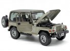 Deep Blue /Gray 1:18 Bburago Diecast Jeep Wrangler Sahara Model