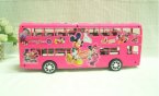Large Blue / Pink Cartoon Mickey Mouse Double Decker Bus Toy