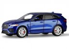 1:36 Scale Blue / White / Green Diecast Jaguar F-Pace SUV Toy
