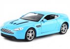 1:36 Scale Welly Blue Diecast Aston Martin V12 Vantage Toy