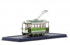 1:87 Scale Green-White L AFFAIRE Tram Model
