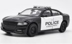 Black Police 1:24 Welly Diecast Dodge Charger Pursuit Model
