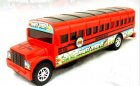 Kids Red Plastics Angry Birds Theme Electric School Bus Toy